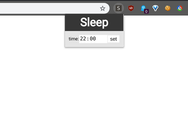 sleep  from Chrome web store to be run with OffiDocs Chromium online