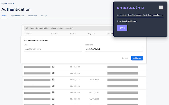 smartauth.io  from Chrome web store to be run with OffiDocs Chromium online