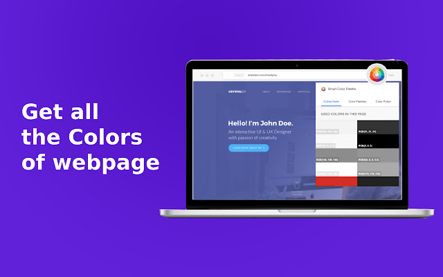 Smart Color Palette  from Chrome web store to be run with OffiDocs Chromium online