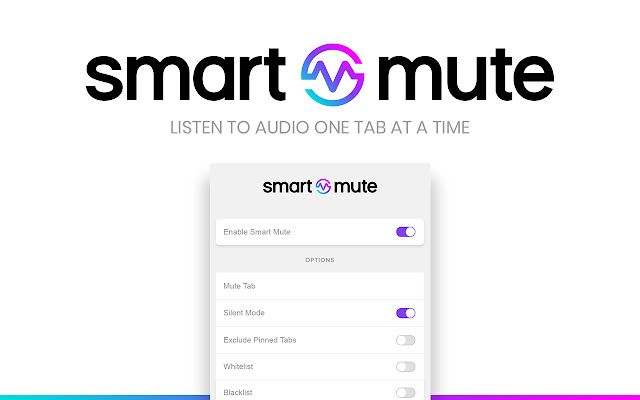 SmartMute  from Chrome web store to be run with OffiDocs Chromium online