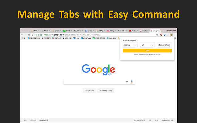 Smart Tab Manager  from Chrome web store to be run with OffiDocs Chromium online