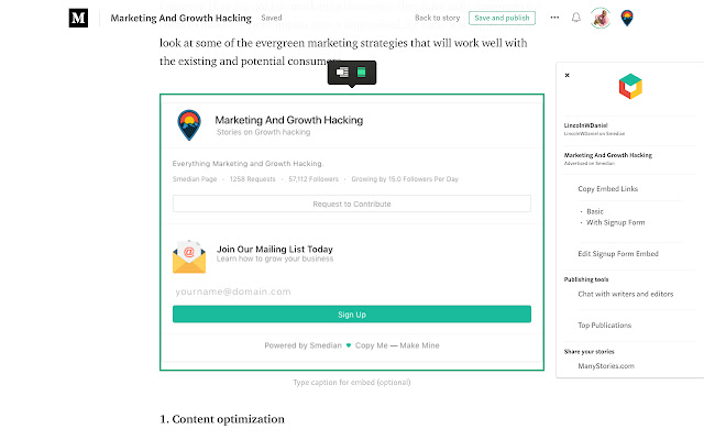 Smedian Network  from Chrome web store to be run with OffiDocs Chromium online