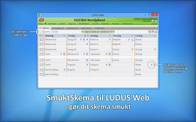 SmuktSkema til LUDUS Web  from Chrome web store to be run with OffiDocs Chromium online