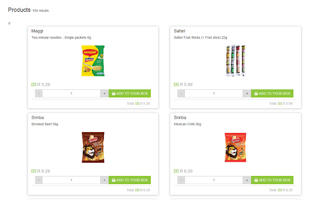 Snackbox In Rands  from Chrome web store to be run with OffiDocs Chromium online