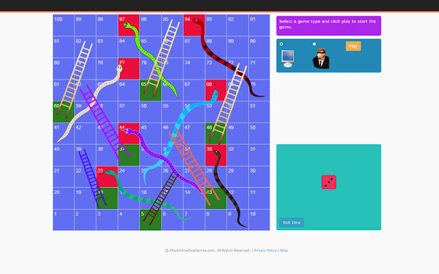 Snakes and Ladders  from Chrome web store to be run with OffiDocs Chromium online