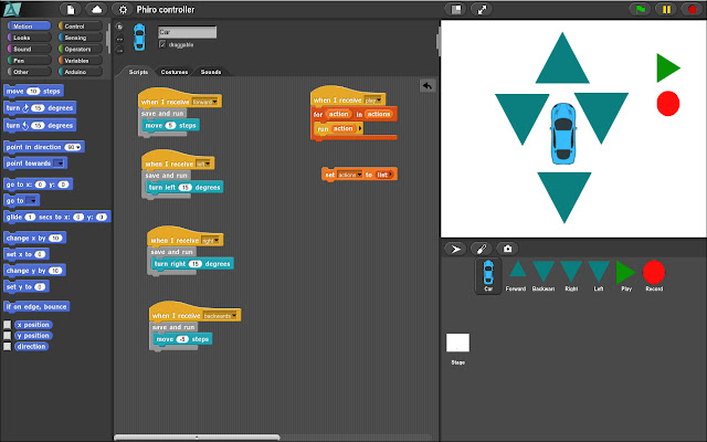 Snap4Arduino connector  from Chrome web store to be run with OffiDocs Chromium online