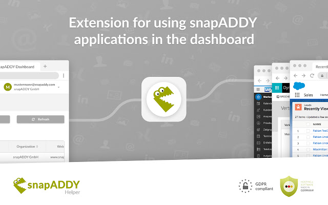 snapADDY Helper  from Chrome web store to be run with OffiDocs Chromium online