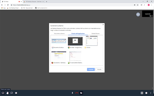 SN Desktop Streamer  from Chrome web store to be run with OffiDocs Chromium online