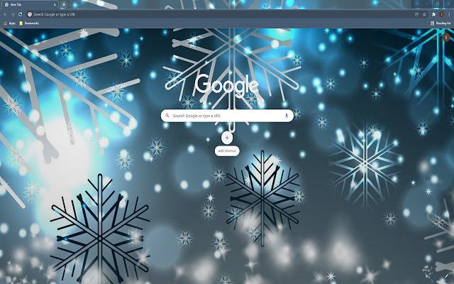 Snowflake Design Wallpaper Theme  from Chrome web store to be run with OffiDocs Chromium online