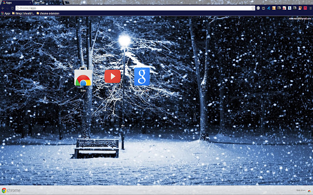 Snow Storm  from Chrome web store to be run with OffiDocs Chromium online