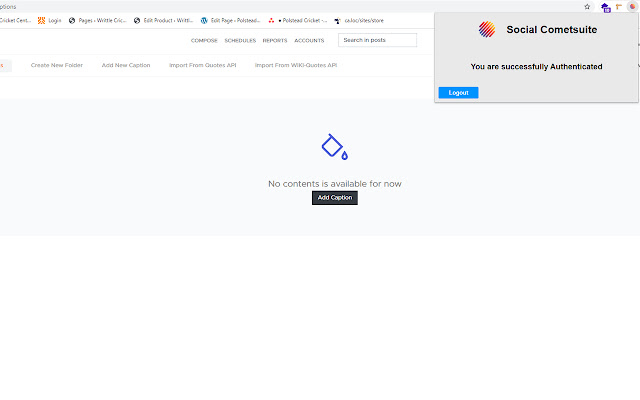 Social Cometsuite  from Chrome web store to be run with OffiDocs Chromium online