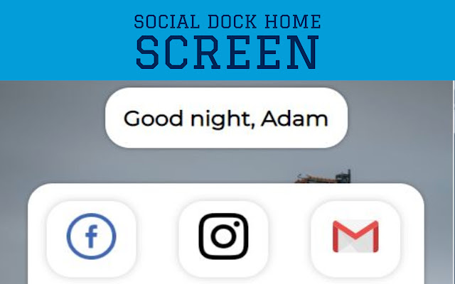 Social Dock  from Chrome web store to be run with OffiDocs Chromium online