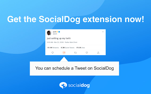 SocialDog All In One Tool For Twitter Marketing  from Chrome web store to be run with OffiDocs Chromium online