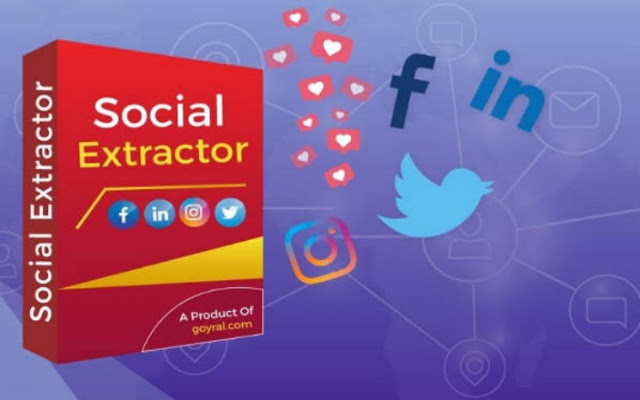 Social Extractor  from Chrome web store to be run with OffiDocs Chromium online