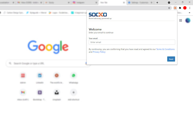 Socxo Advocacy  from Chrome web store to be run with OffiDocs Chromium online