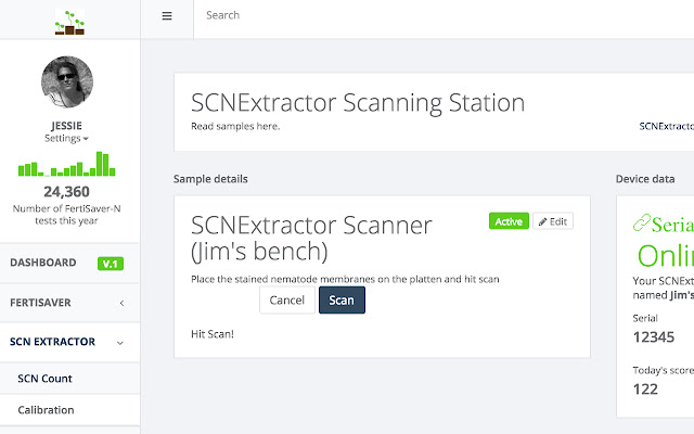 SoilDx Dashboard Connector  from Chrome web store to be run with OffiDocs Chromium online