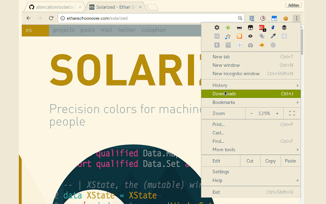 Solarized Light  from Chrome web store to be run with OffiDocs Chromium online