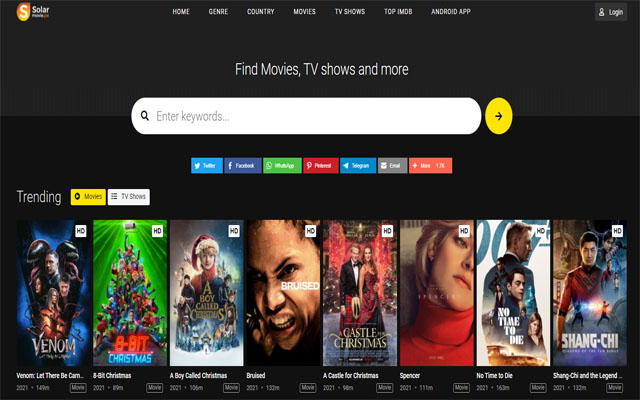 SOLARMOVIE  from Chrome web store to be run with OffiDocs Chromium online