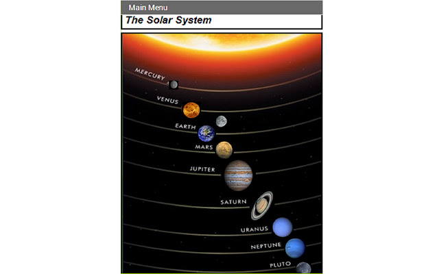 Solar System App  from Chrome web store to be run with OffiDocs Chromium online