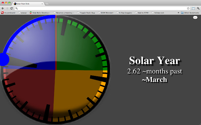 Solar Year Disk  from Chrome web store to be run with OffiDocs Chromium online