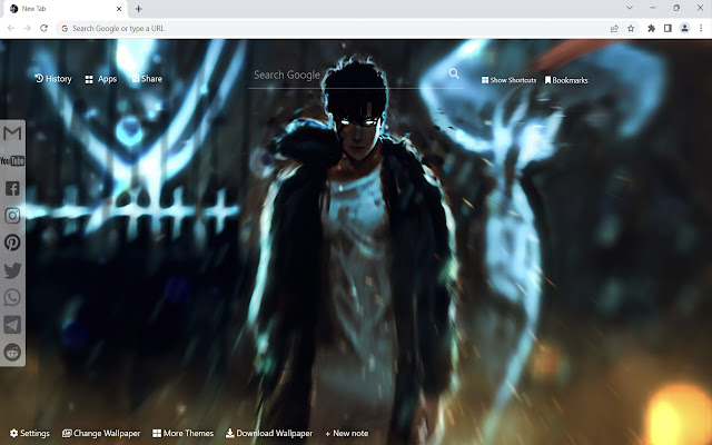 Solo Leveling Wallpaper  from Chrome web store to be run with OffiDocs Chromium online