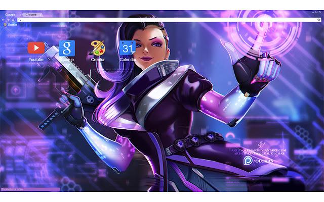 Sombra Overwatch 1920x1080  from Chrome web store to be run with OffiDocs Chromium online