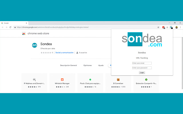 Sondea  from Chrome web store to be run with OffiDocs Chromium online