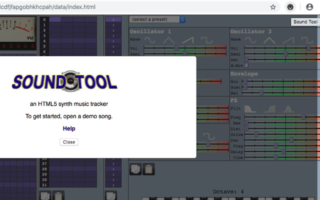 Sound Tool  from Chrome web store to be run with OffiDocs Chromium online