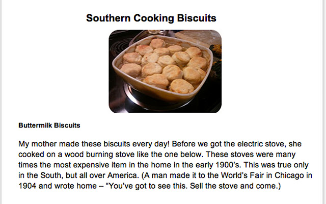 Southern Cooking  from Chrome web store to be run with OffiDocs Chromium online