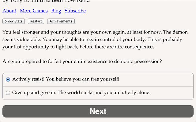 So, Youre Possessed! from Chrome web store to be run with OffiDocs Chromium online So, Youre Possessed! from Chrome web store to be run with OffiDocs Chromium online