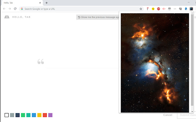 Space daily  from Chrome web store to be run with OffiDocs Chromium online