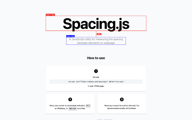 SpacingJS  from Chrome web store to be run with OffiDocs Chromium online