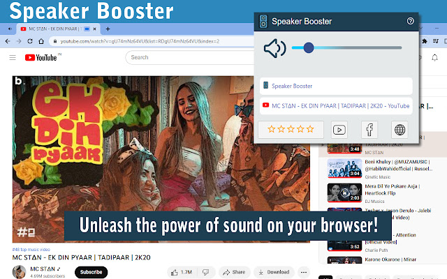 Speaker Booster  from Chrome web store to be run with OffiDocs Chromium online