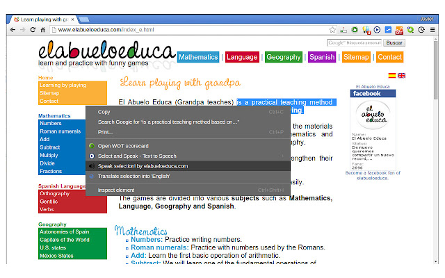 Speak Selected Text by elabueloeduca.com  from Chrome web store to be run with OffiDocs Chromium online