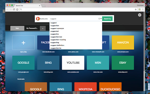 SpeedDial  from Chrome web store to be run with OffiDocs Chromium online