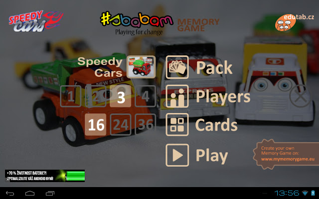 Speedy Cars Memory Game  from Chrome web store to be run with OffiDocs Chromium online