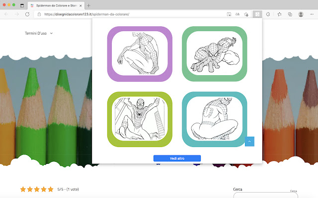 Spiderman Da Colorare  from Chrome web store to be run with OffiDocs Chromium online