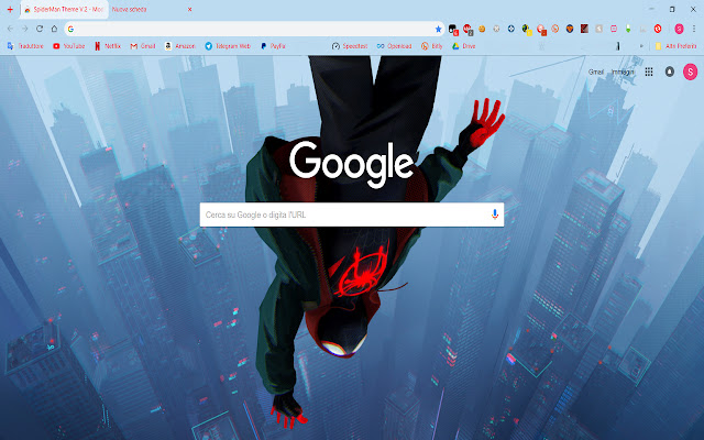 SpiderMan Theme V.2  from Chrome web store to be run with OffiDocs Chromium online