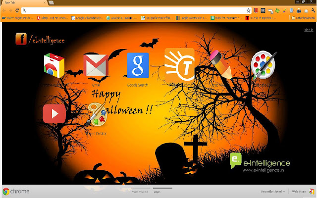 Spooky Halloween Theme  from Chrome web store to be run with OffiDocs Chromium online