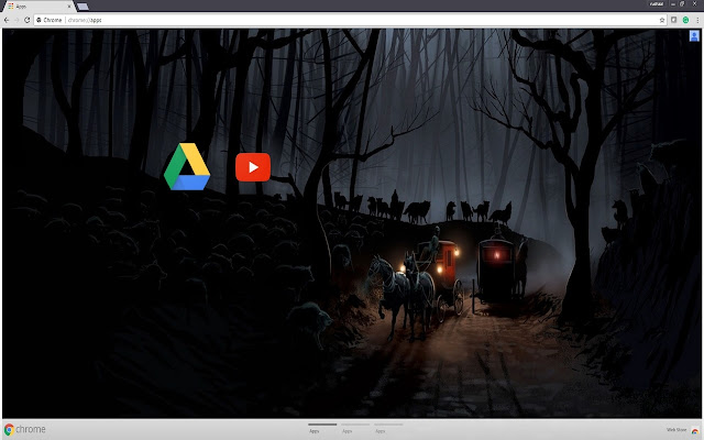 Spooky Woods  from Chrome web store to be run with OffiDocs Chromium online