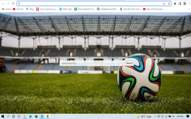 Sport New Tab  from Chrome web store to be run with OffiDocs Chromium online