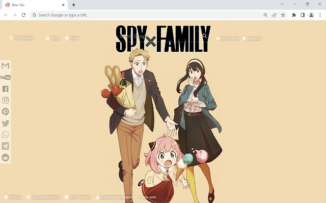 Spy x Family Wallpaper  from Chrome web store to be run with OffiDocs Chromium online