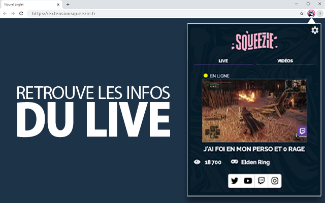 Squeezie  from Chrome web store to be run with OffiDocs Chromium online