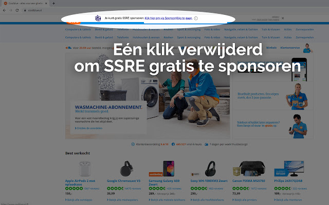 SSRE SponsorKliks  from Chrome web store to be run with OffiDocs Chromium online