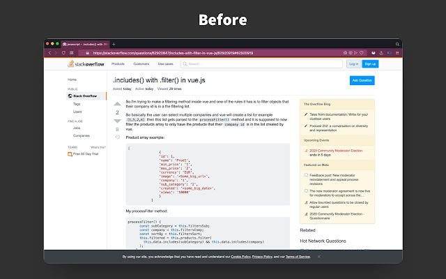 StackOverflow focus  from Chrome web store to be run with OffiDocs Chromium online