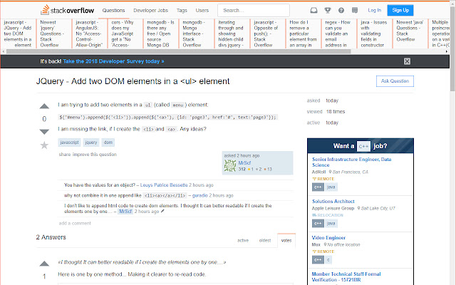 Stack Overflow Stacker  from Chrome web store to be run with OffiDocs Chromium online