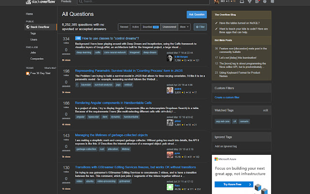 StackOverflow that 90s Theme  from Chrome web store to be run with OffiDocs Chromium online