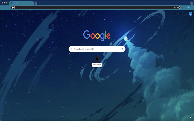 Starry Skies Theme  from Chrome web store to be run with OffiDocs Chromium online