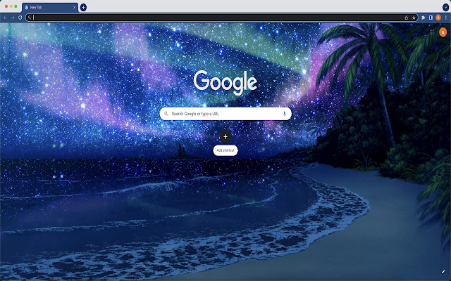 Starry Sky Island Theme  from Chrome web store to be run with OffiDocs Chromium online