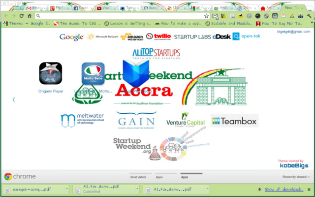 Startup Weekend Accra Theme  from Chrome web store to be run with OffiDocs Chromium online